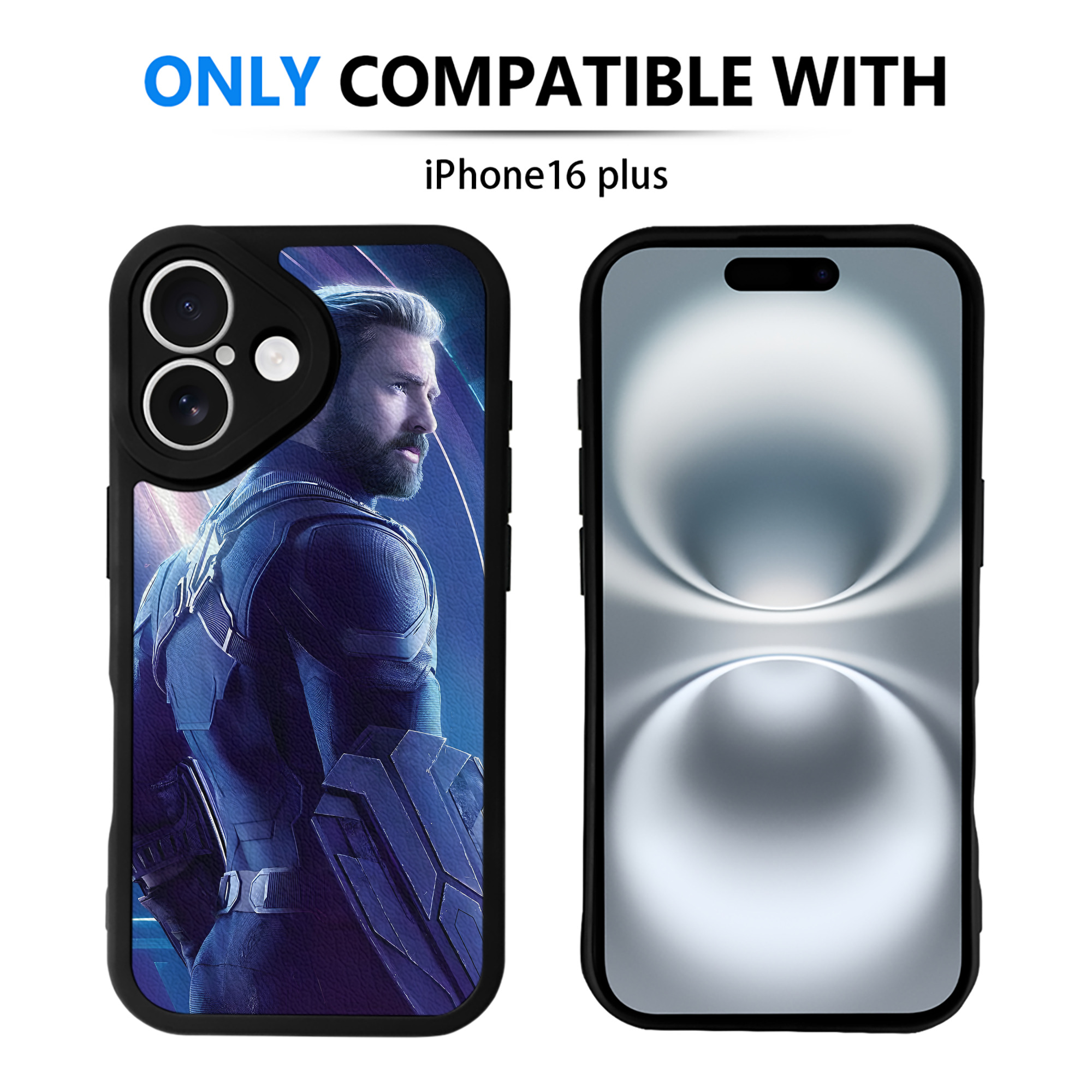 （画像用） アベンジャーズ The Avengers 【iPhone 16シリーズ対応】シリコンスマホケース（レザー調） 材質：シリコン